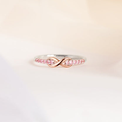 S925 FOREVER AND UNBREAKABLE BOND INFINITY BAND RING