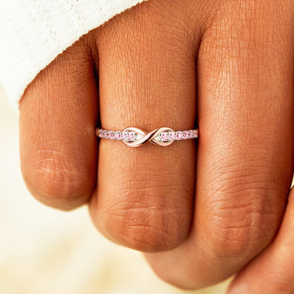 S925 FOREVER AND UNBREAKABLE BOND INFINITY BAND RING