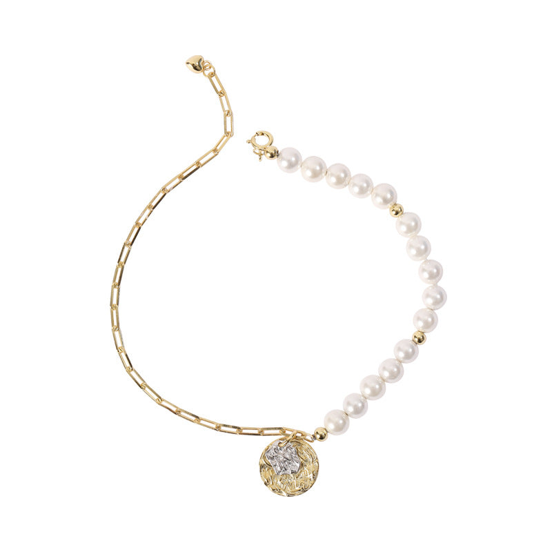 S925 Pearl Chain Bracelet
