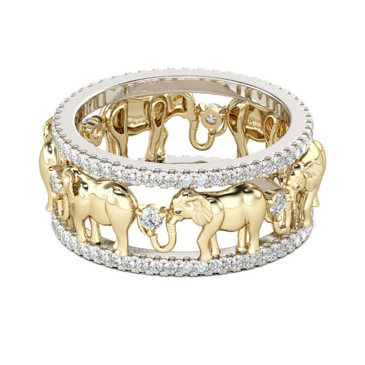 S925  Elephant Ring