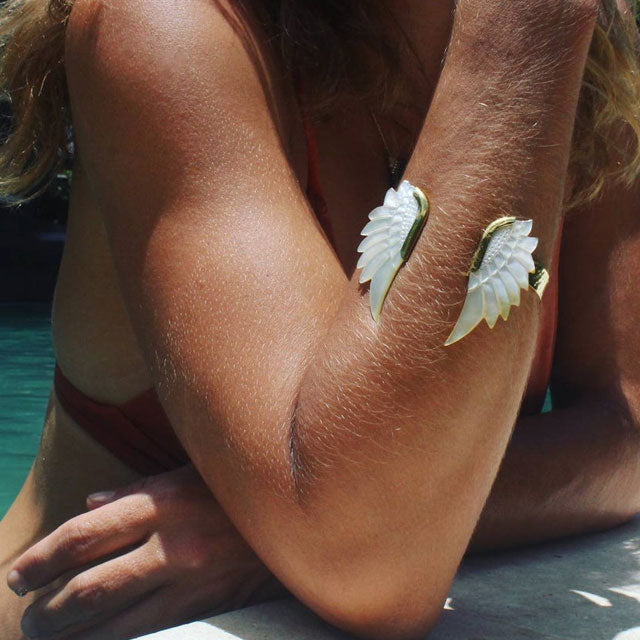 S925 Bohemian style Angel Pearl Shell Bracelet