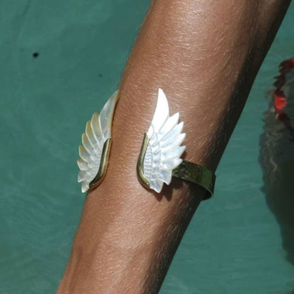 S925 Bohemian style Angel Pearl Shell Bracelet
