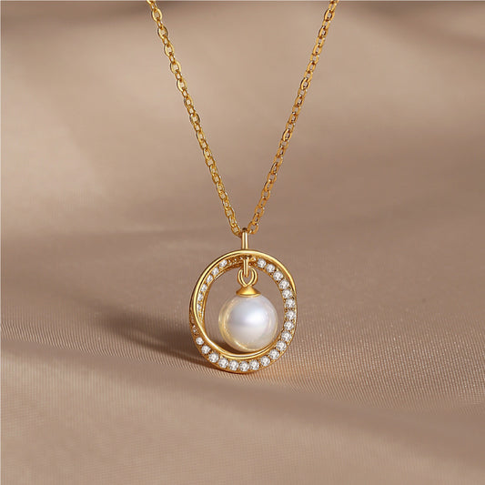 S925 Birthday Pearl Necklace