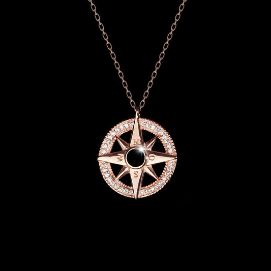 S925 Follow Your Inner Compass Necklace
