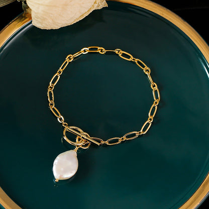 S925 Baroque Pearl Bracelet
