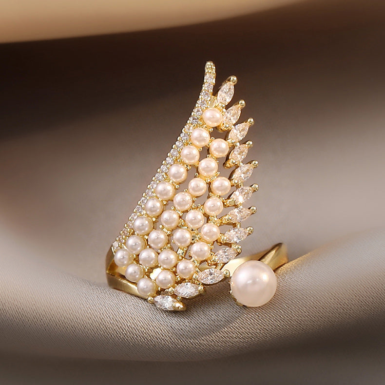Wing Pearl Ring