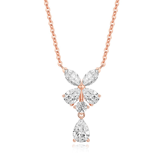 S925 Romantic Starlight Flower Fairy Necklace