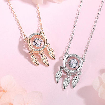 S925 Dream Catcher Beating Necklace