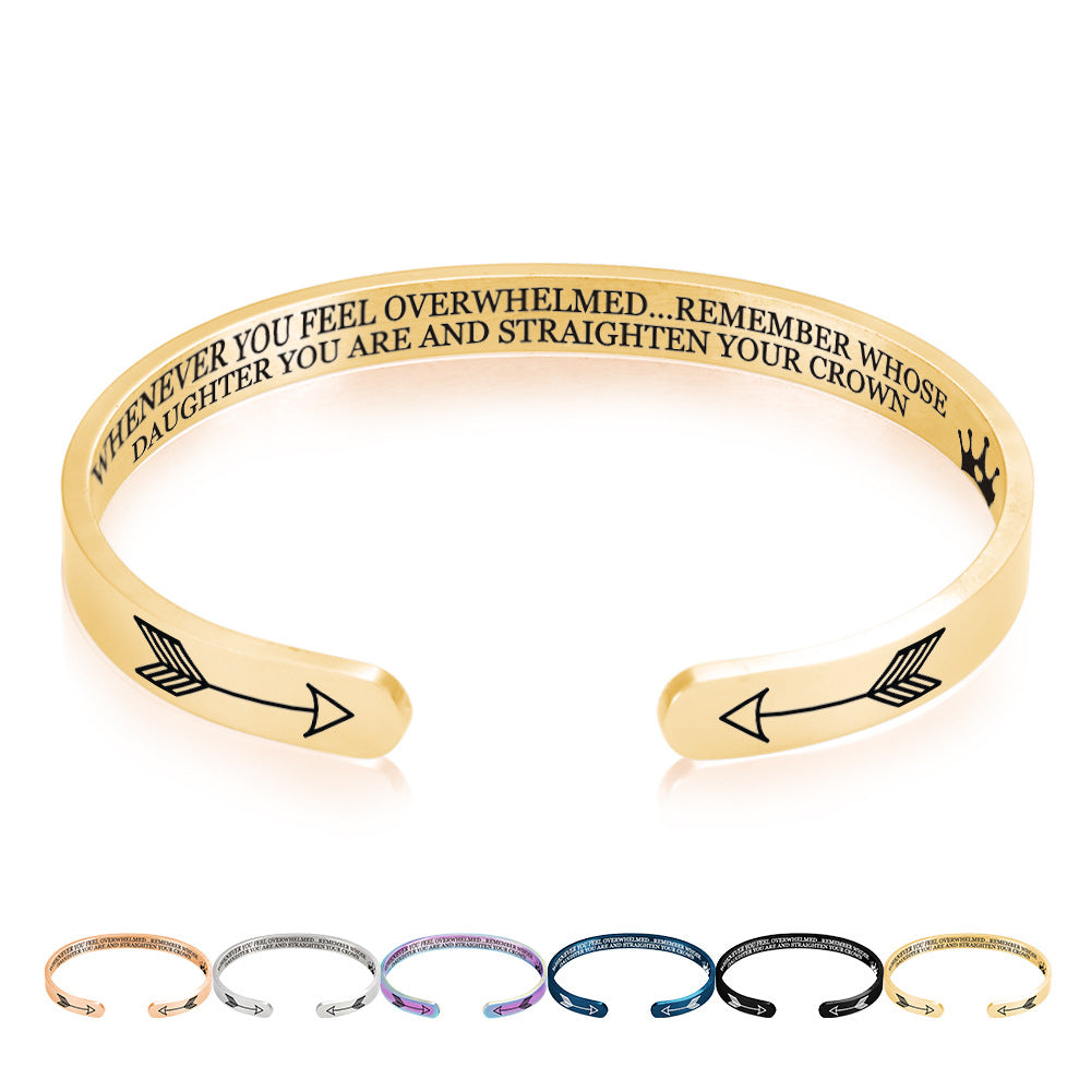 Straighten Your Crown bracelet cuff bangle