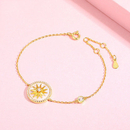 S925 Eight-pointed Star Compass Necklace