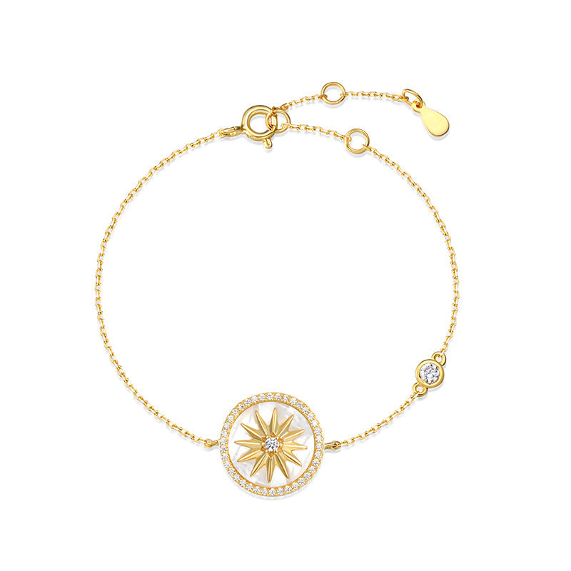 S925 Eight-pointed Star Compass Necklace