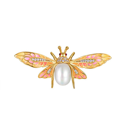 S925 Sweet Garden Butterfly Pearl Series