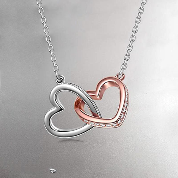 S925 Linked Hearts Necklace