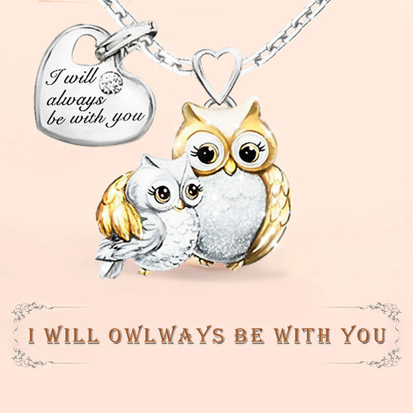 S925 I Will Owlways Be with You Necklace