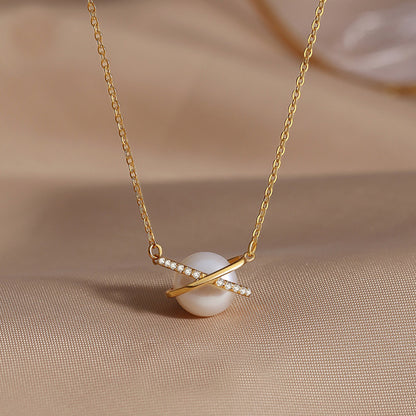 S925 Sun Goddess pearl necklace