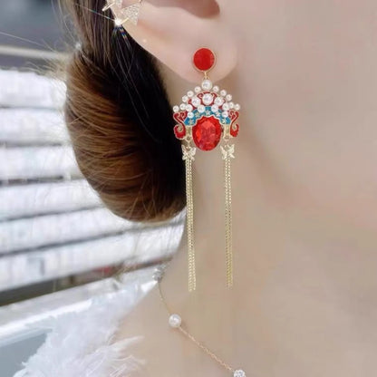 Ancient Oriental Opera earrings