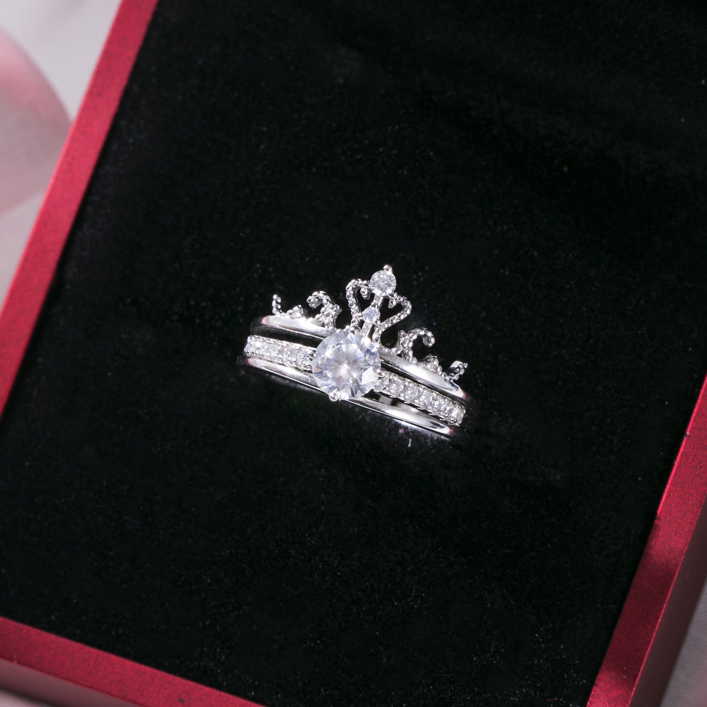 S925 Two in One Tiara Ring