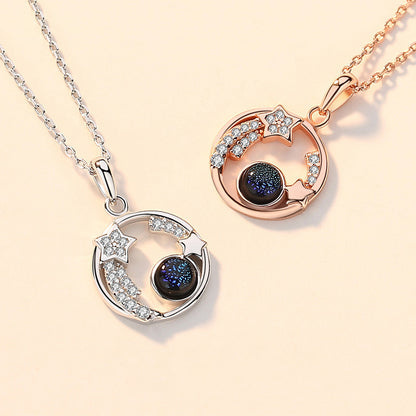 S925 Dream Cosmic Planet necklace