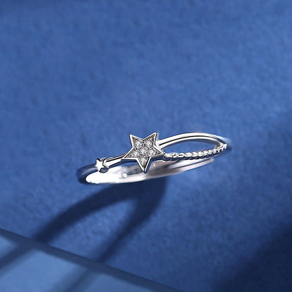 S925 YOU WERE BORN TO SHINE STARS RING