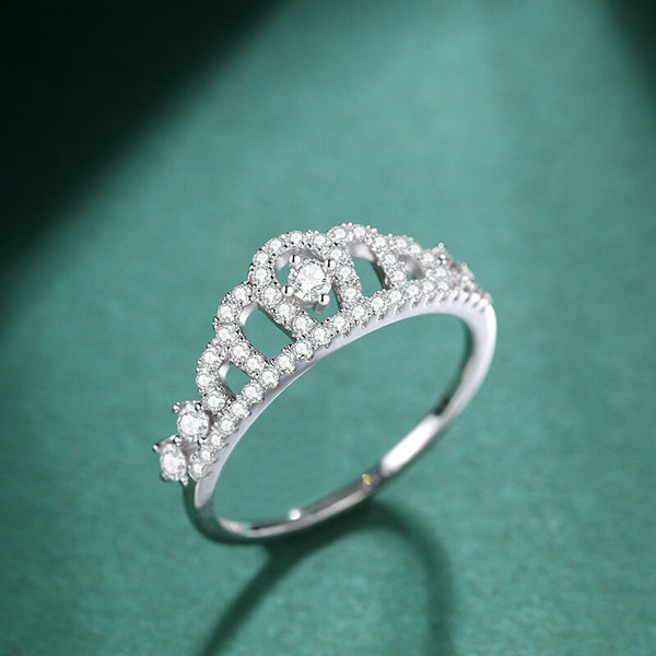 S925 Princess Crown Ring