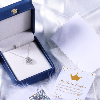 S925 Crown Sparkling Dance Necklace