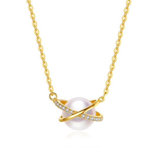 S925 Sun Goddess pearl necklace