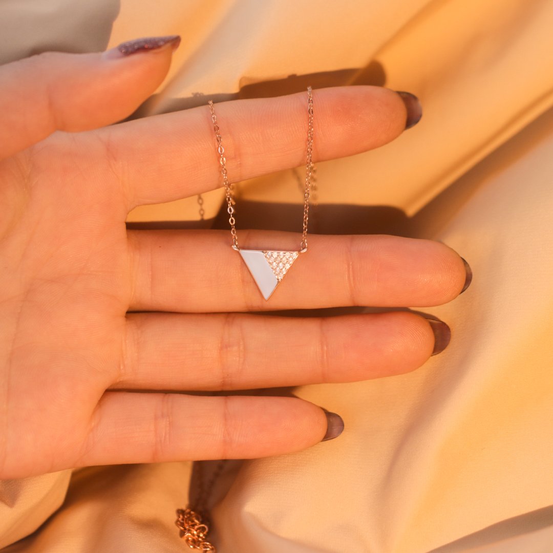 S925 TRIBE TRIANGLES NECKLACE
