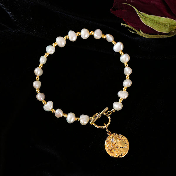 S925 Baroque Pearl Bracelet