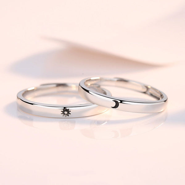 S925 Sun and Moon Silver Ring