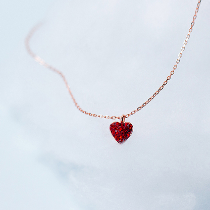 S925 Love You Forever Heart Necklace